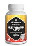 Multivitamin Kapseln hochdosiert, 13 Vitamine A, B, C, D, E, K, 120 vegetarische Kapseln für 4...