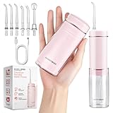 BarberBoss Reise-Munddusche, wiederaufladbare USB-C-Wasser-Fußdusche, kabellose tragbare Munddusche...