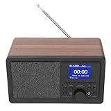 Annadue DAB+ UKW-Radio, Holz-Digitalradio mit Fernbedienung, Lautsprecher, 2,4-Zoll-Farbdisplay,...