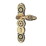 PGNEX Goldenes Türschloss Innen Raumschloss Cottage Griff Schloss Holz Türschloss