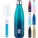 BOGI Edelstahl Trinkflasche 750ml Doppelwandige Thermosflasche Auslaufsicher Trinkflasche Edelstahl...