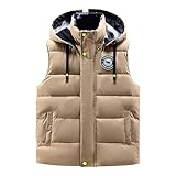 Darringls Herren Steppweste Outdoor Sportweste Daunenweste Für Winter Ärmellos Outdoor Warme Weste...