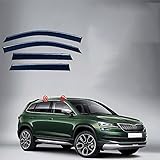 ZQMALL 4 Stück Auto Windabweiser Regenabweiser,Für Skoda Karoq MK1-NU7 2018+ Seitenfenster...