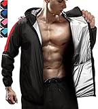 RDX Schwitzanzug Zum Abnehmen, Saunaanzug REACH OEKO TEX 100 ZERTIFIZIERT, Kapuzen Anzug Sauna Suit...