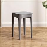 Kleiner quadratischer Hocker aus Massivholz, Esszimmerstühle, stapelbare Küchenstühle, freie...