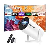 Mini Beamer 4K Projektor Full HD 1080P,Tragbarer Beamer Mit WiFi 6 Bluetooth 5.4,Projektor mit...