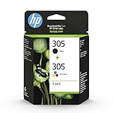 HP 305 (6ZD17AE) Multipack Original Druckerpatrone, Schwarz und dreifarbig, 1xSchwarz, 1xFarbe für...