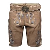 Krüger Herren Lederhose Demian mit Gürtel