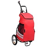Susany Faltbare Cargo-Fahrradanhänger 42 x 28 x 104 cm Mit Abnehmbarer Tasche,Lastenanhänger...
