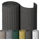 NOOR PVC Sichtschutzmatte - wetterfester Sichtschutzzaun für Balkon, Terrasse und Garten - stabile...