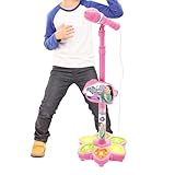 Spielzeug Mikrofon Für Kinder,Drahtloses Gesangsgerät Mit Buntem Licht | Karaoke Gesangsspielzeug...