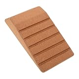 TOGEVAL Trapezförmiger Kork Yogablock Rutschfester Yoga Stretchblock Kniebeugenrampe für Fersen...
