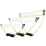 HAMMER 3 in 1 Netz Set für Volleyball, Badminton & Tennis, Spaß für jung und alt, mit...
