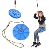 Schaukel Kinder Outdoor, Tellerschaukel Outdoor, Kletterseil Schaukel für Mädchen und Jungen,...