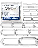 100cm = 1 Meter 6mm starke Edelstahl Kette zum Aufhängen Meterware V4A Ankerkette Edelstahl...