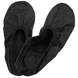 TOBBOMEY 2 Stück rutschfeste Bowling Schuhüberzieher Schwarz wasserdichte Sportschuh...