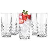 Glasmark Krosno Wassergläser Gläser Trinkgläser Set Longdrink Cocktail Gin Wasser...