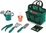 Theo Klein 2787 Bosch Garten Gartentaschen-Set I Hochwertiges Kinder-Gartenset I Inkl. Schaufel,...