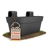 BigDean 2X Blumenkasten Balkongeländer 50cm Blumenkästen mit Wasserspeicher Balkonkasten mit...