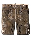 Stockerpoint Herren Lederhose Beppo4 I Größe 44-64 I Bequeme Trachtenhose in edler Hirschoptik mit...