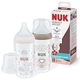 NUK Perfect Match Babyflaschenset | Ab 3 Monate | Passt sich dem Baby an | Temperature Control |...