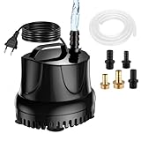 Lnicez Maximale 25W 1500L/H Mini Wasserpumpe Tauchpumpe Förderpumpe Aquarium pumpe Tauchpumpe für...