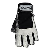 Lomo Halbfinger Segel-Handschuh., grau