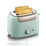 GOOBIX Toaster 2 Scheiben Kompakte Brottoaster mit 6 Bräunungseinstellungen, Edelstahlgehäuse,...