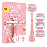 Gillette Venus ComfortGlide Spa Breeze Damenrasierer, 1 Ersatzklingen, rutschfestes, ergonomisches...