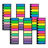 Sekfpnk 1200 Stück Haftstreifen, selbstklebend seitenmarker, versetzbar page marker, für Diverse...