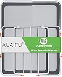 Besteckkasten für Schubladen, Besteckeinsatz Schubladen Organizer Küche, rutschfest & wasserdicht,...