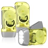 Toddmomy 3 Stück Mini LED Taschenlampe: Klein taschenlampe kurbel notfall für Notfall, Outdoor,...