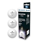 Schildkröt Donic Tischtennisball 3-Stern Champion ITTF, Wettkampfball in Poly 40+ Qualität, 3 STK....