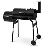 tepro BBQ Smoker Grill Wichita, mit 2 Grillkammern, Rädern und Thermometer im Deckel, Maße ca. 112...