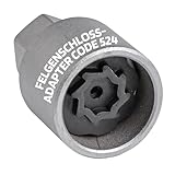 SW-Stahl 02383L-4 Felgenschloss Adapter 524 I geeignet für VW I Felgenschlösser lösen I...