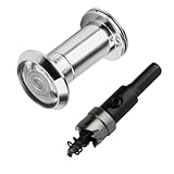 Türspion mit Sichtschutz 180° Weitwinkel Optische Glaslinsen, Tür Spion Bohrloch Ø 14mm,...