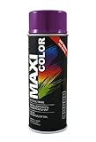 Maxi Color NEW QUALITY Sprühlack Lackspray Glanz 400ml Universelle spray Nitro-zellulose Farbe...