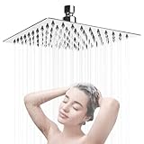 Duschkopf Regendusche Edelstahl 8 Zoll Selbstreinigender Regenduschkopf Brausekopf Duschbrause...