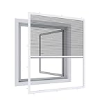 Windhager Expert Plissee Fenster Ultra Flat, Insektenschutz für Fenster, Fliegengitter,...