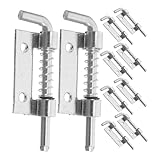HOMSFOU 10St Federverschluss Federriegel Torriegel zuschlagen Tonnenscharniere Kupplungsstift...