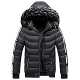 SAUTRV Herren Outdoor-Fleece-Jacken – Winter-Skijacken wasserdicht und warm, winddicht,...
