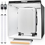 Yorbay Fotostudio Set 80 x 80 x 80cm CRI 95+ LED-Fotobox Lichtbox Lichtwürfel Profi Fotografie...
