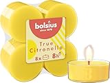 Bolsius True Citronella - Maxi Duftteelichter - Citronella - 8 Stück - Brenndauer 8 Stunden -...