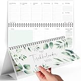 Tischkalender 2025 Quer - Kalender 2025 Tischkalender - Wochenkalender 2025 Tischkalender -...