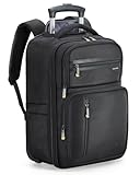 Ponhog Rucksack mit Rollen, Business Rucksack Trolley Handgepäck Flugzeug Reiserucksack Laptop...