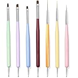 7 Nail Art Pinsel Set für Enthält Nagellackpinsel, Nailart-Malpinsel, Nagelliner-Pinsel,...