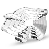 5 Stück Schwein Ausstechformen Set, 11.5cm/8.5cm/10cm/6.5cm/5cm Ausstechformen mit Tieren Schwein...