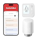 SwitchBot Smart Heizkörperthermostat, Bluetooth-Thermostat mit App-Streuerung&Zeitplanung,...