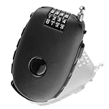 Wasserdichtes Fahrradschloss,Kabelschloss mit 75cm Stahlseil,Kabelschloss Zahlenschloss,Tragbares...