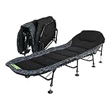 CATIX D-Camou 8-Leg Bedchair – extra Lange & breite Angelliege mit 8 verstellbaren Beinen, 150 kg...